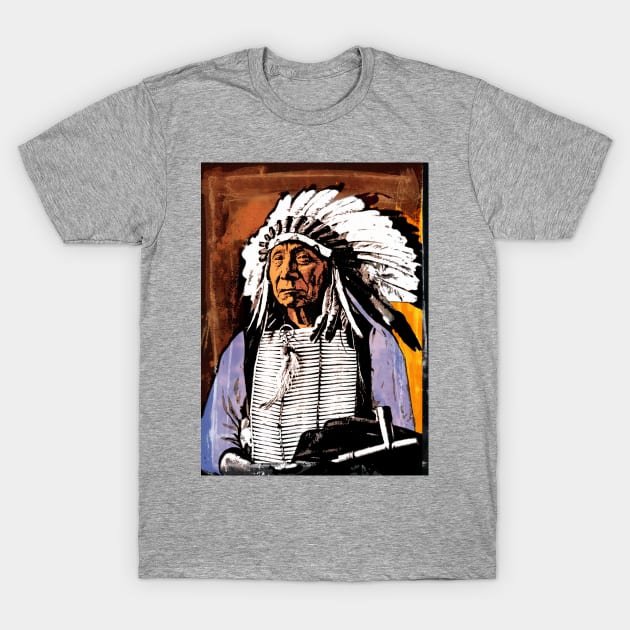 RED CLOUD-OGLALA LAKOTA SIOUX T-Shirt by truthtopower